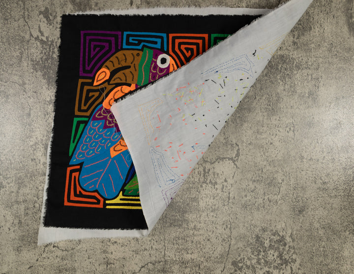 Bright Toucans with Floral Centerpiece Mola