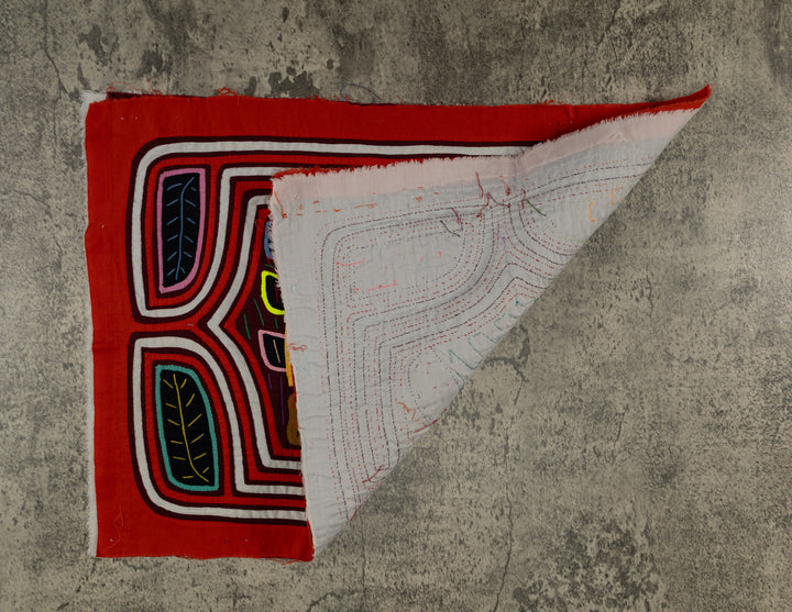 Classic Orange And White Lady In Her Garden Mola