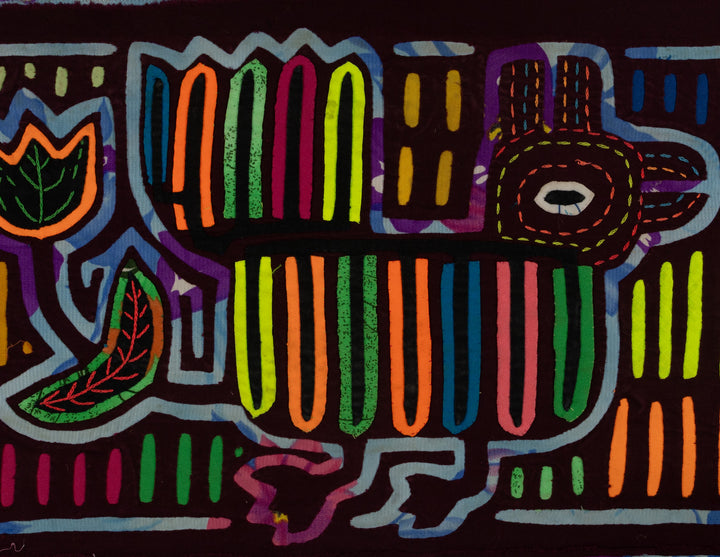 Vintage Maroon King Of The Jungle Mola