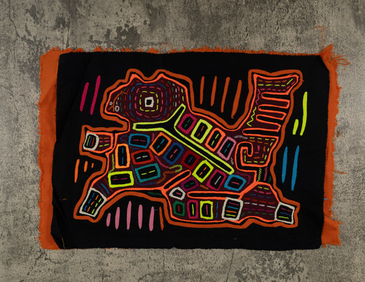 Neon Orange Psychedelic Puppy Dog Mola