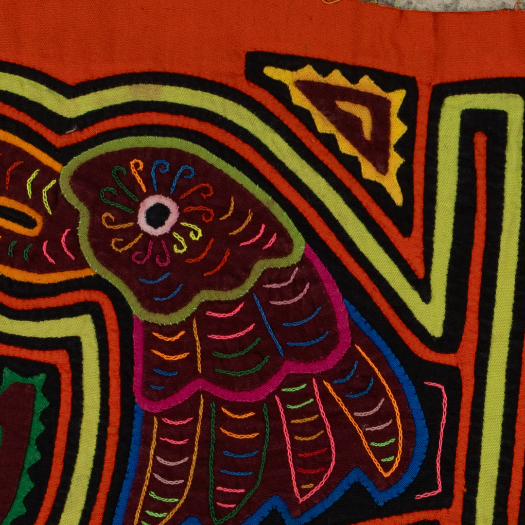 Traditional Orange And Chartruse Parrot Bird Mola