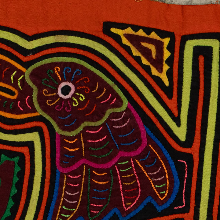 Traditional Orange And Chartruse Parrot Bird Mola