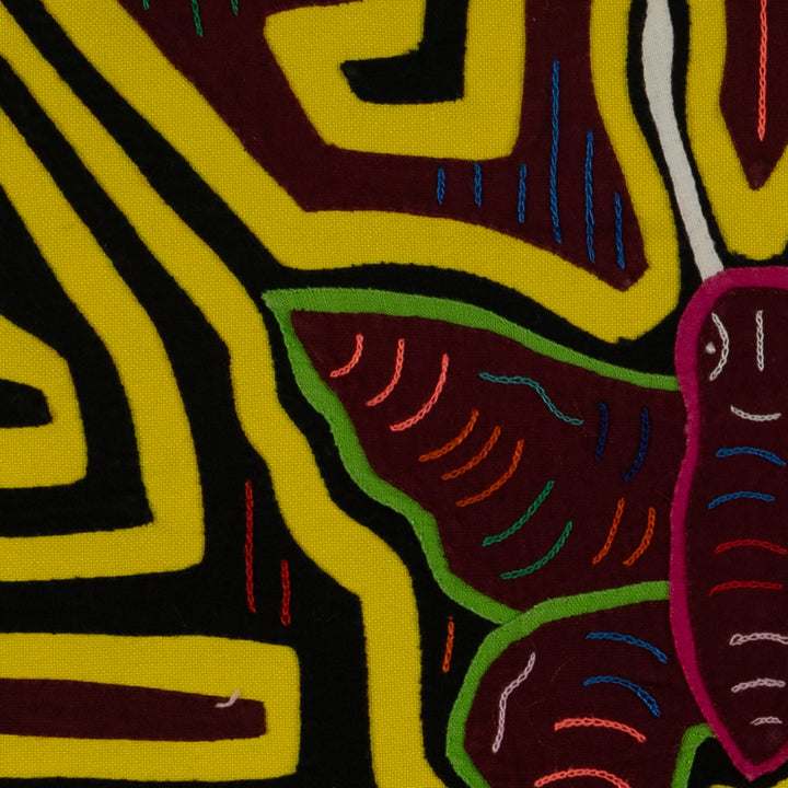 Classic Burgundy And Yellow Butterfly Mola