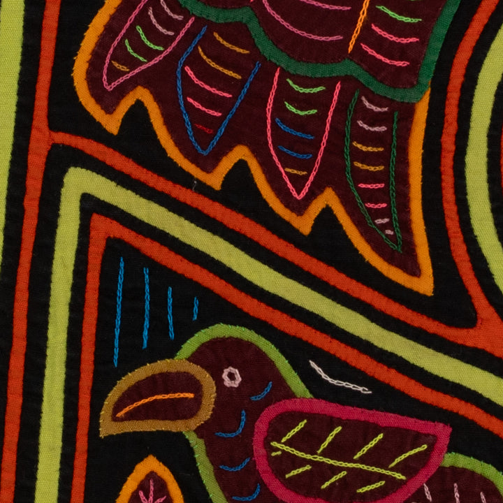 Traditional Orange And Chartruse Parrot Bird Mola