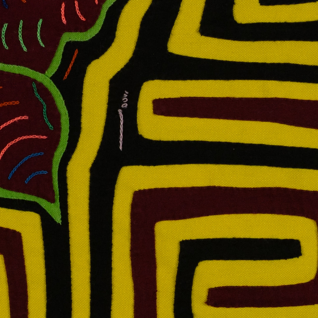 Classic Burgundy And Yellow Butterfly Mola