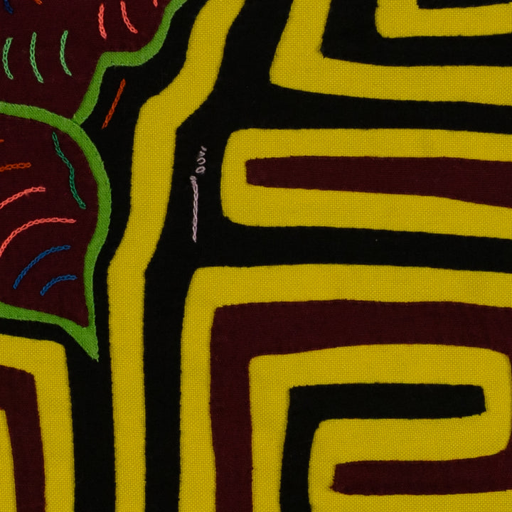 Classic Burgundy And Yellow Butterfly Mola