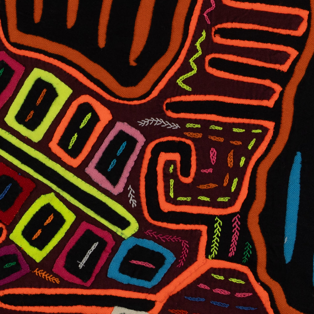 Neon Orange Psychedelic Puppy Dog Mola