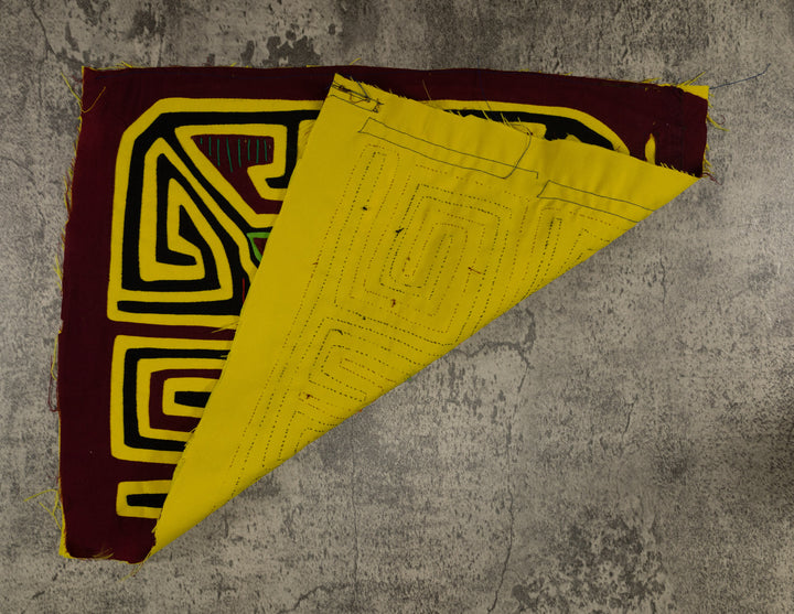 Classic Burgundy And Yellow Butterfly Mola