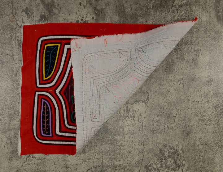 Classic Orange And White Lady In Her Garden Mola