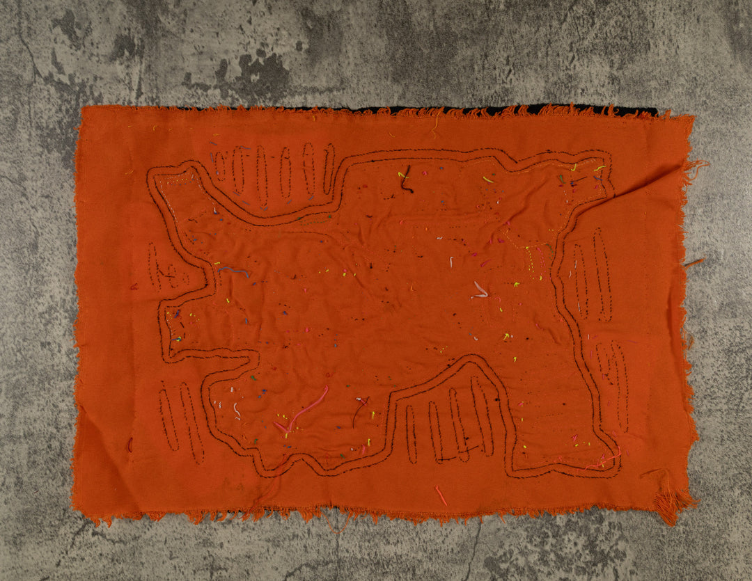 Neon Orange Psychedelic Puppy Dog Mola