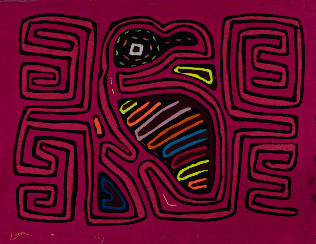 Traditional Pink Rainforest Bird Mola