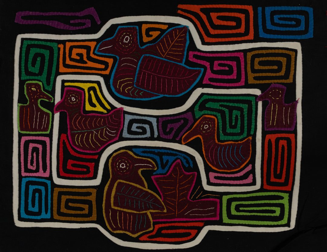 Traditional Multi-Color Ducks Galore Mola