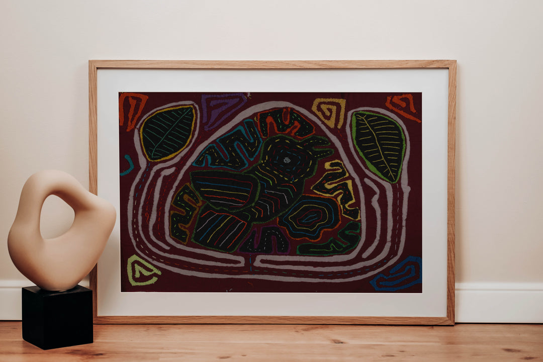 Traditional Burgundy Song Bird Mola