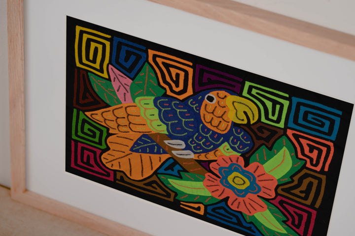 Fantasy Blue Orange Parrot Mola