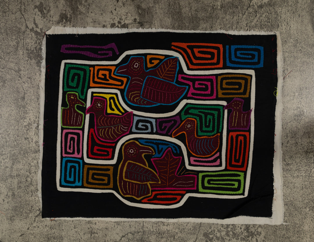 Traditional Multi-Color Ducks Galore Mola