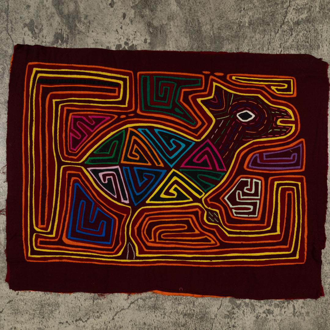 Traditional Multi-Color Deer In The Jungle Mola