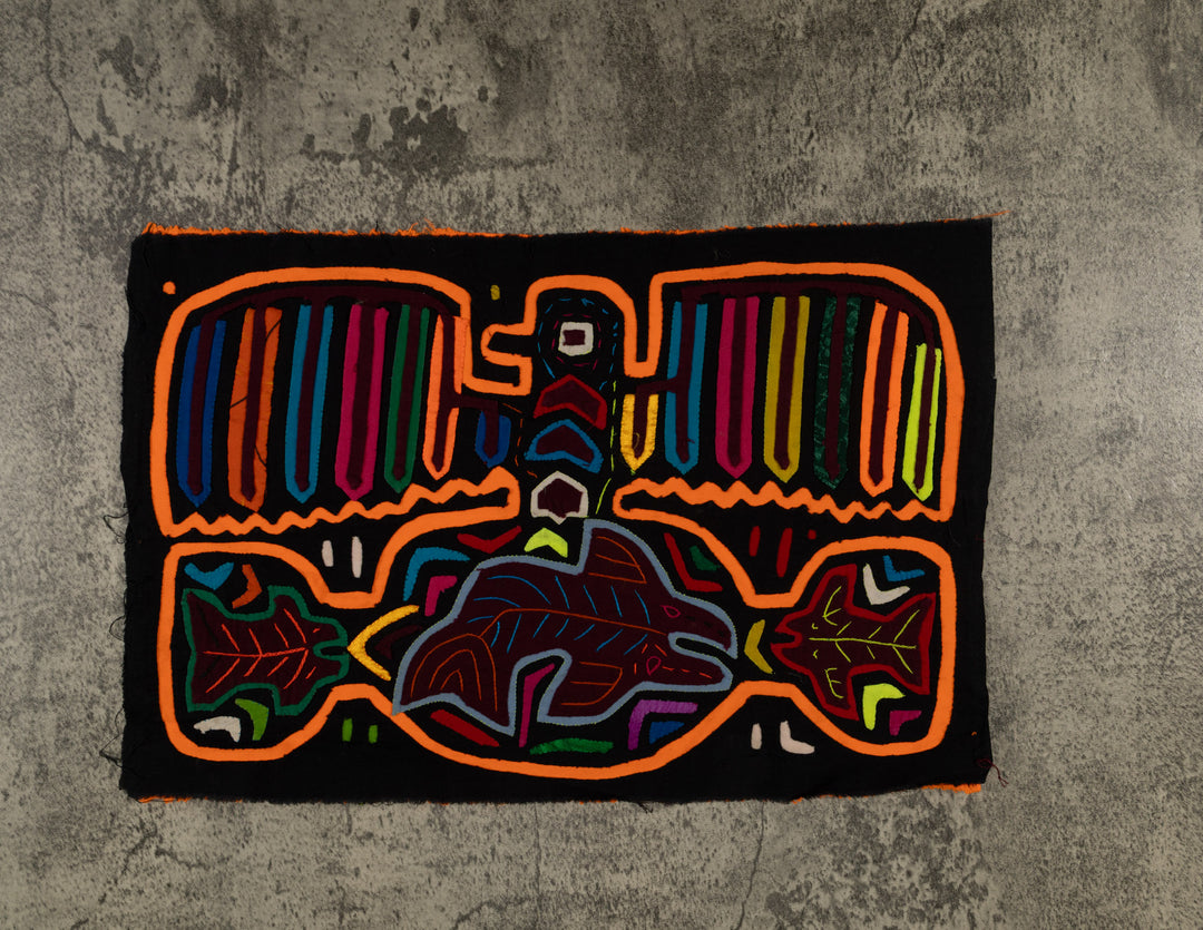 Neon Orange Broad Wing Kinkfisher Bird Mola