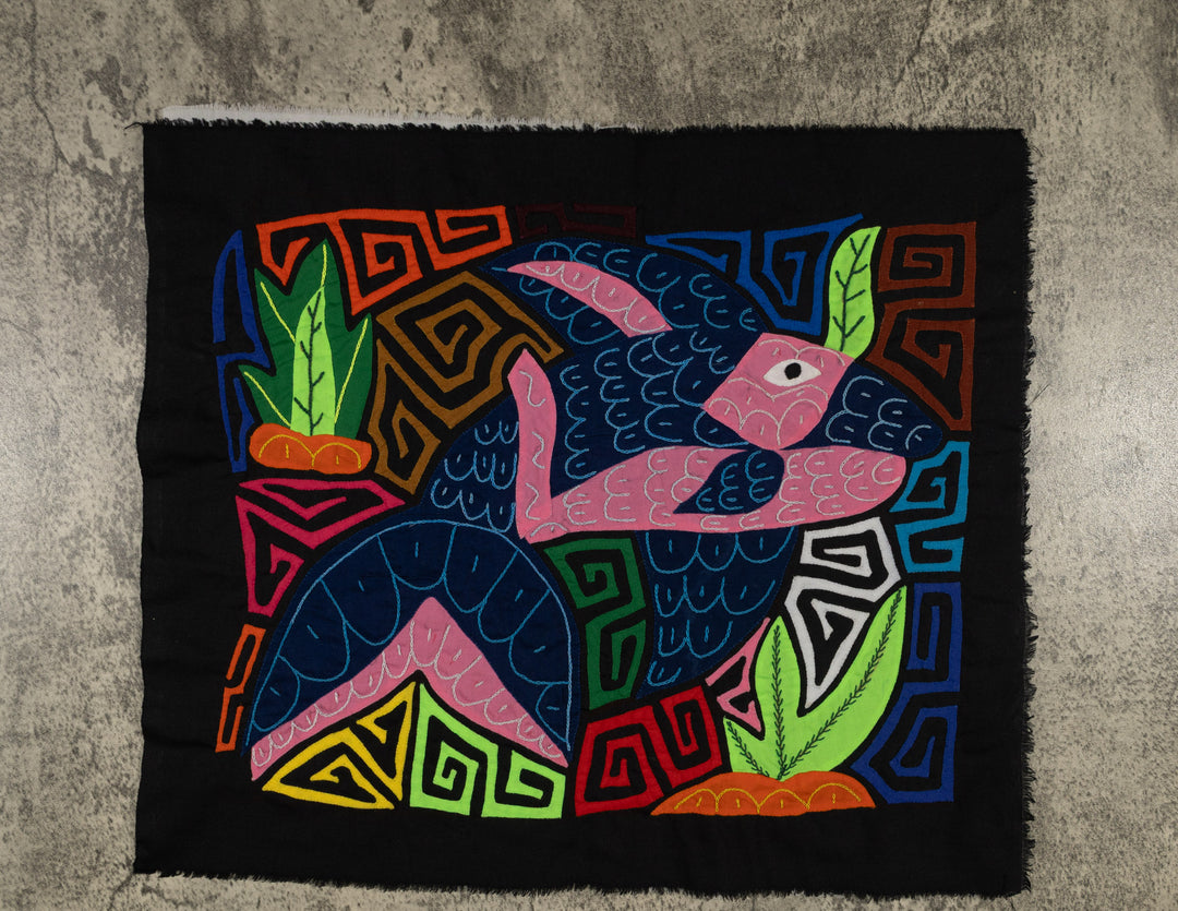 Fantasy Pink And Blue Dolphin Mola