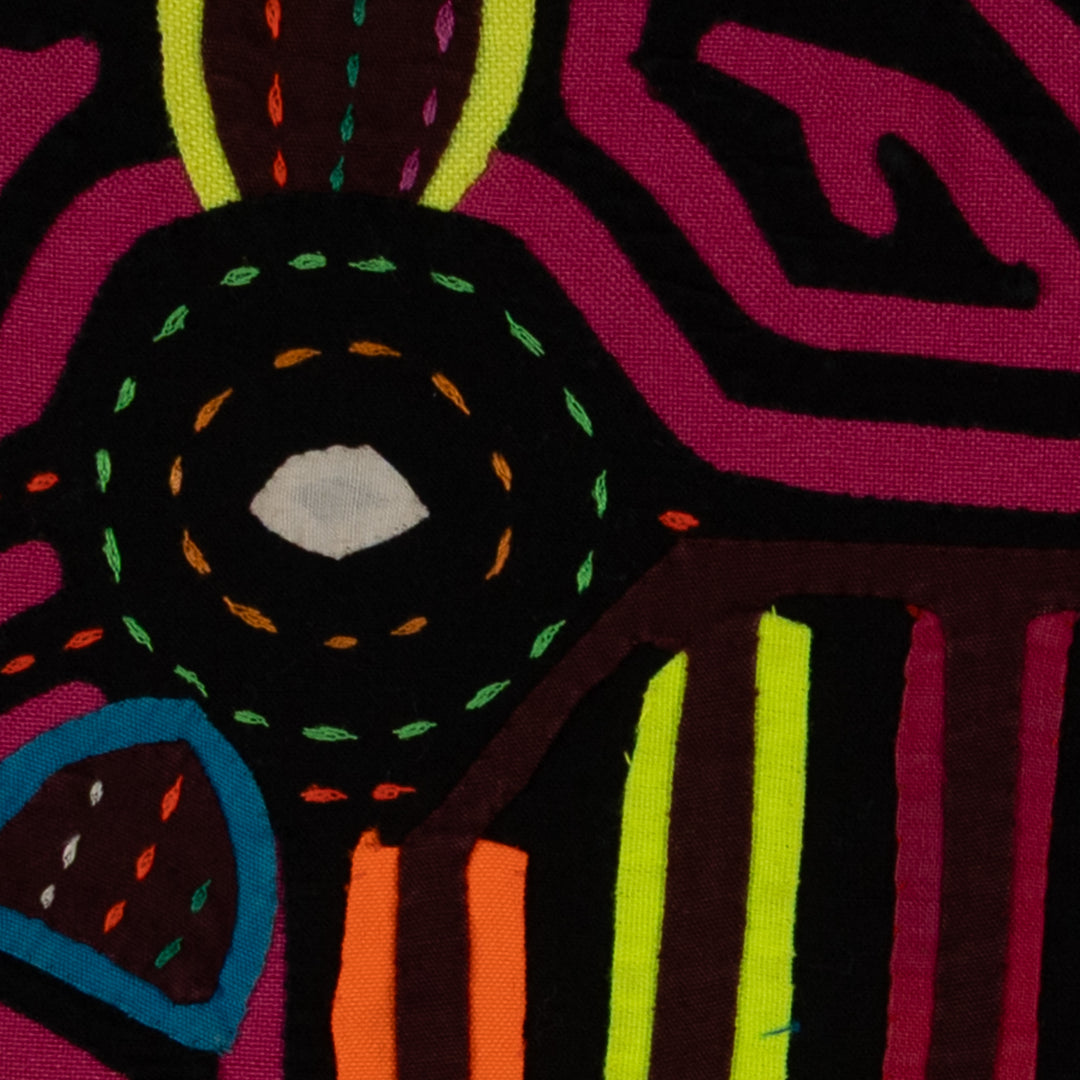 Classic Black And Pink Jungle Bird Mola