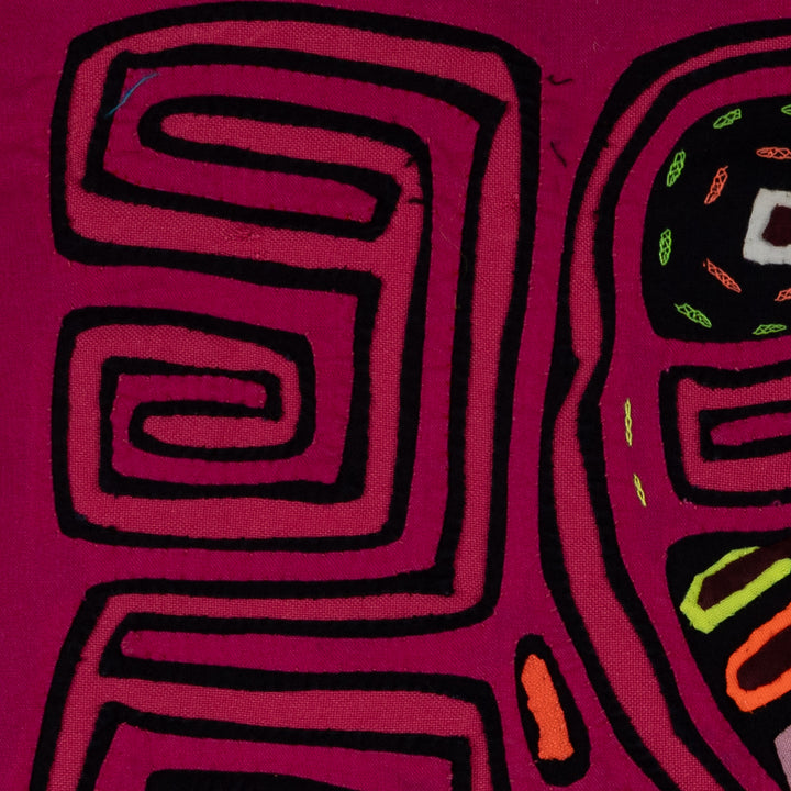 Traditional Pink Rainforest Bird Mola