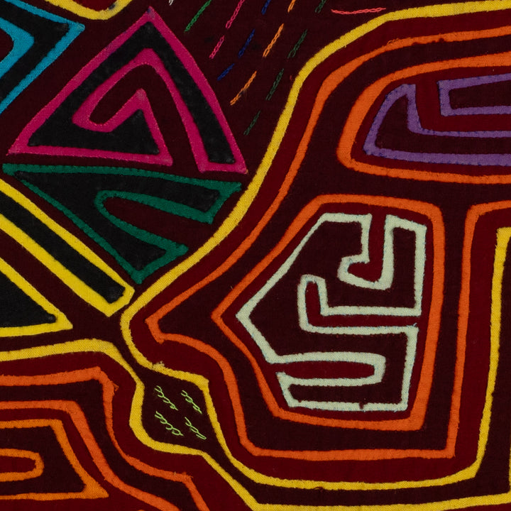 Traditional Multi-Color Deer In The Jungle Mola