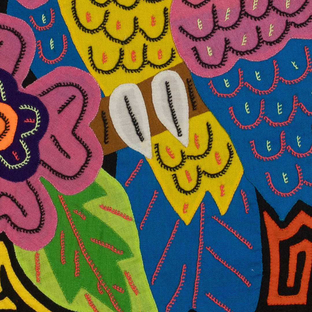 Fantasy Pink Yellow And Blue Two Toucan Oarrot Bird Mola