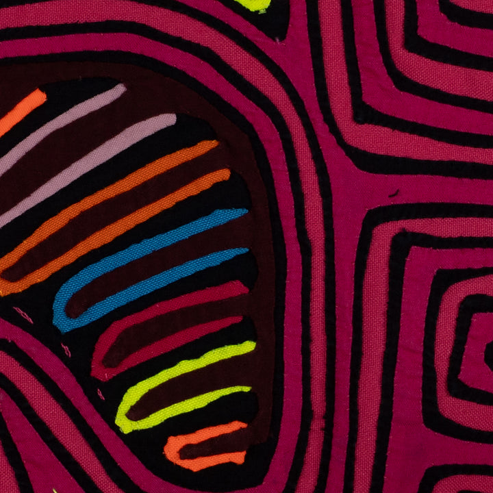 Traditional Pink Rainforest Bird Mola