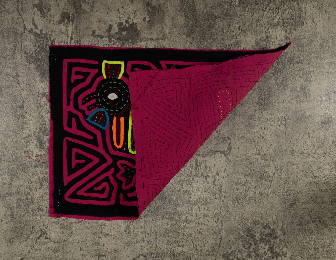 Classic Black And Pink Jungle Bird Mola
