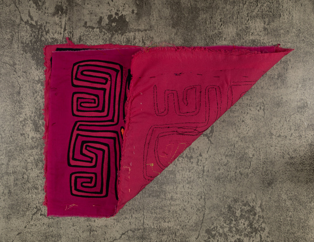 Traditional Pink Rainforest Bird Mola