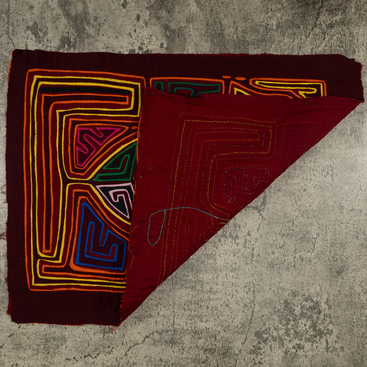 Traditional Multi-Color Deer In The Jungle Mola