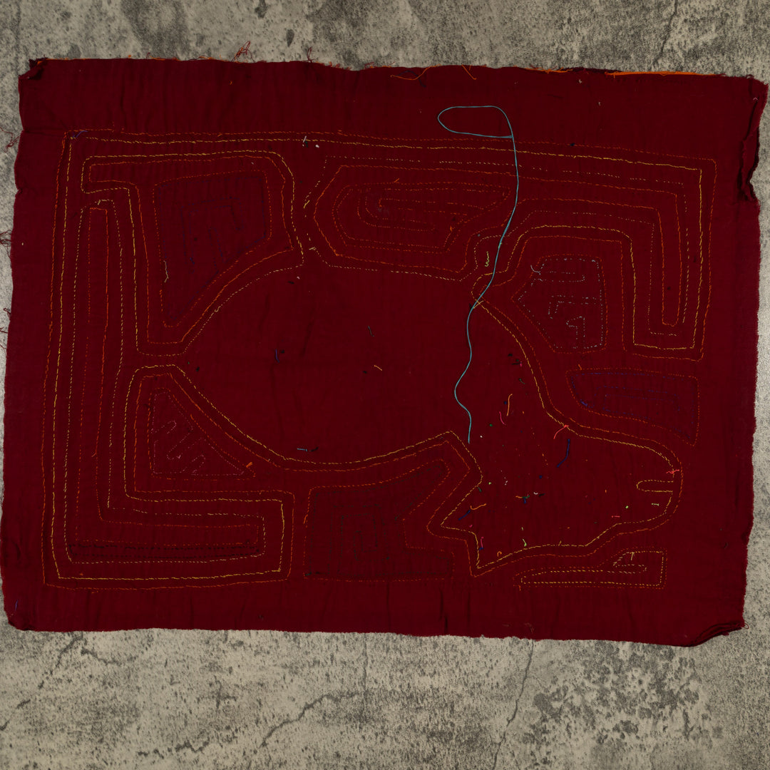 Traditional Multi-Color Deer In The Jungle Mola