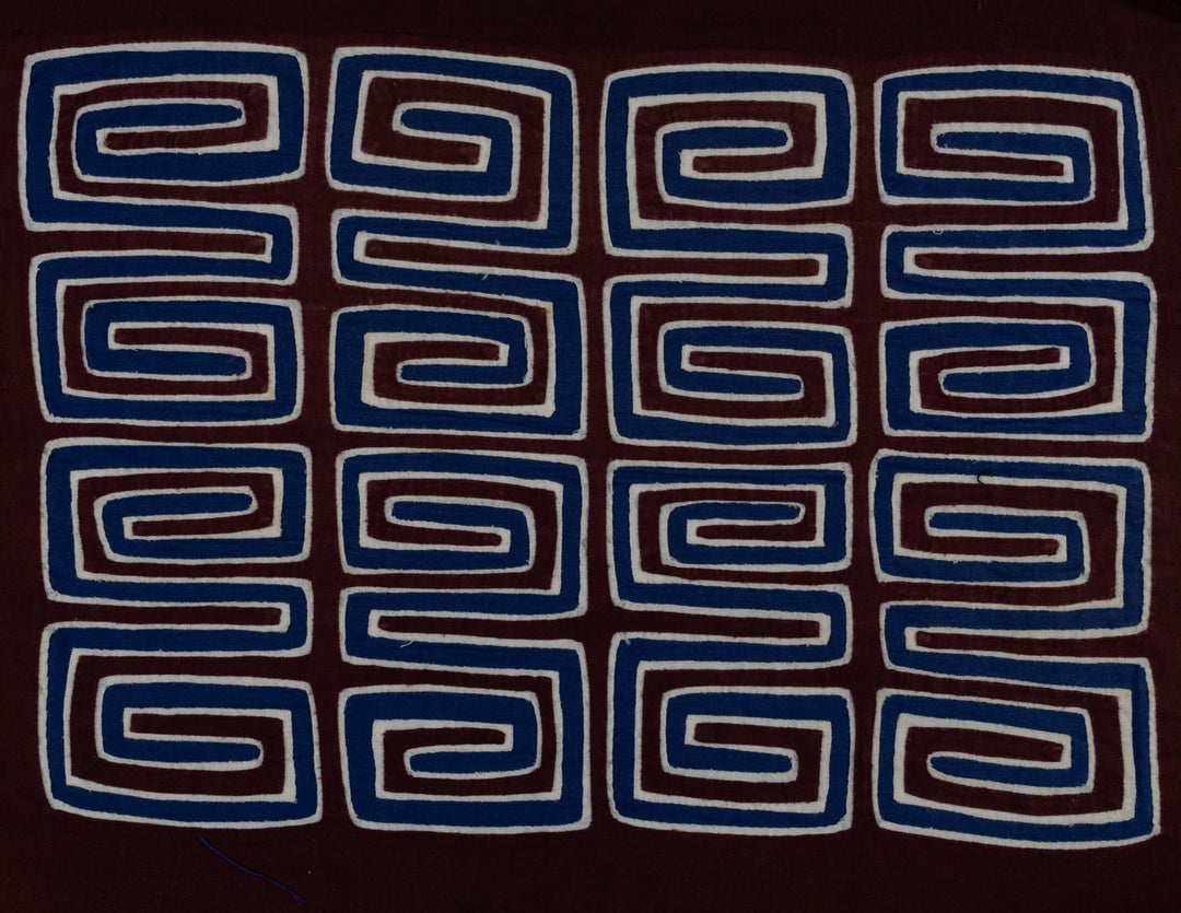 Maroon White And Blue Classic Design Mola