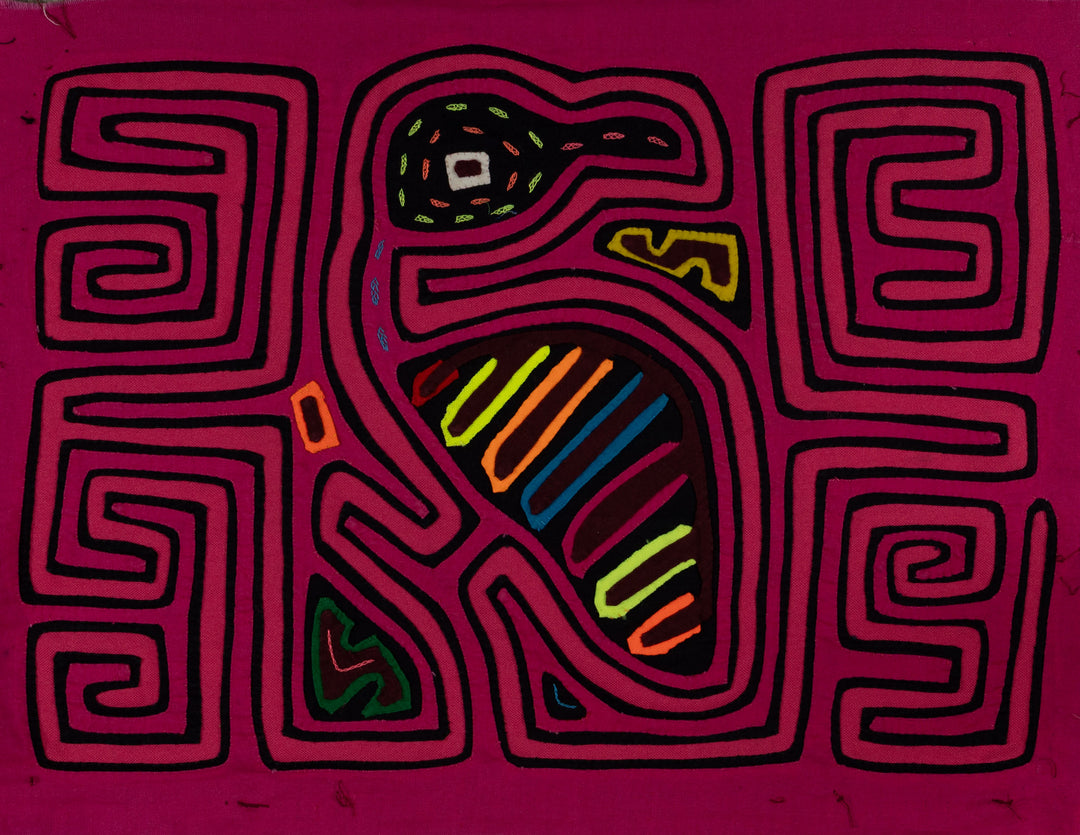 Traditional Pink Jungle Bird Mola