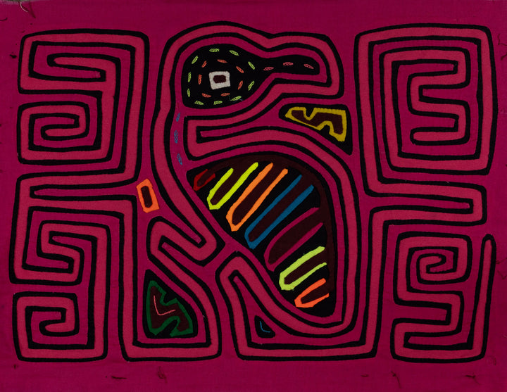 Traditional Pink Jungle Bird Mola