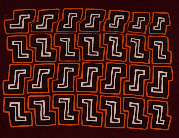 Traditional Burgundy Orange And White Sleepy ZZZ Mola