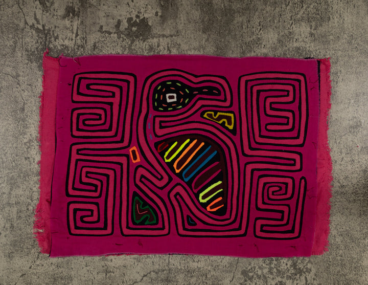 Traditional Pink Jungle Bird Mola