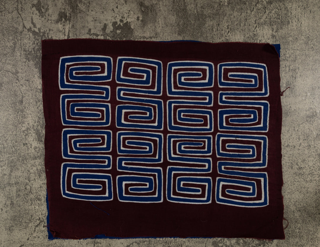 Maroon White And Blue Classic Design Mola