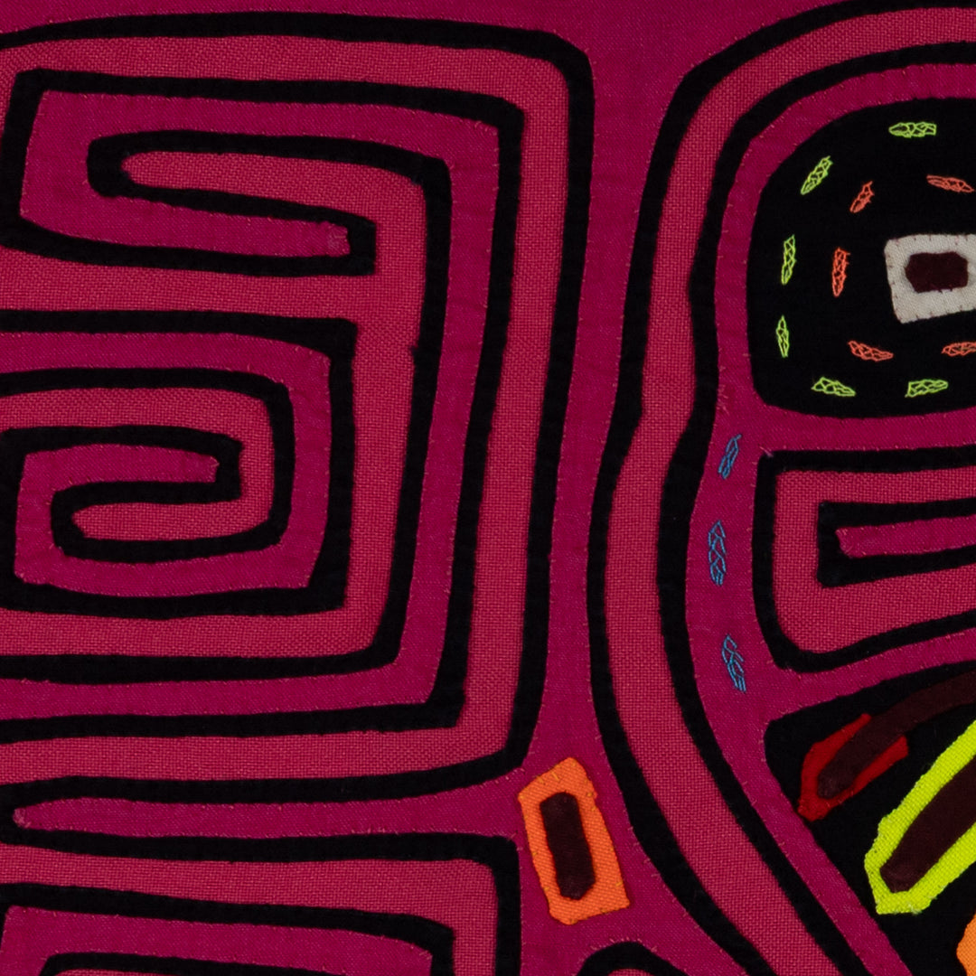 Traditional Pink Jungle Bird Mola