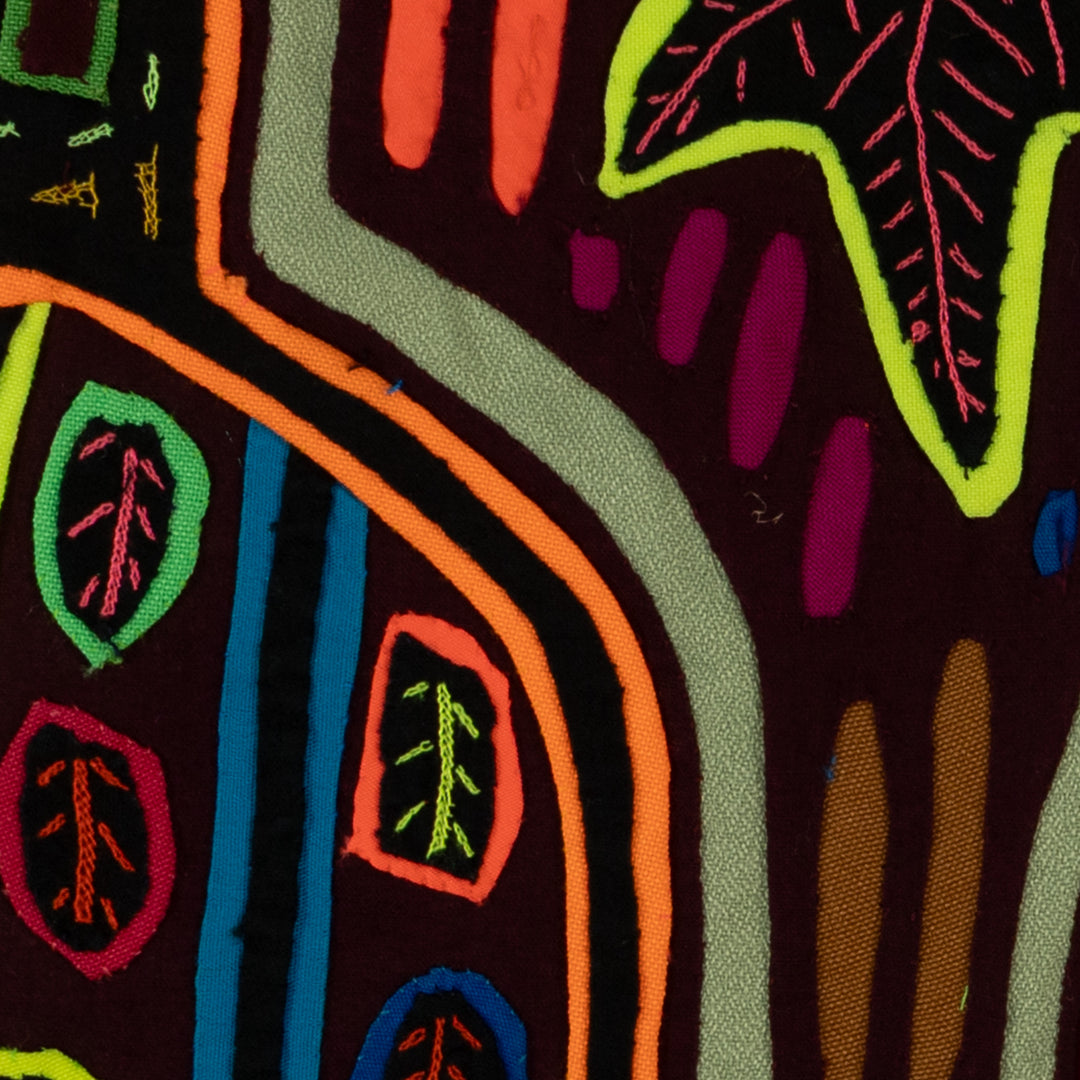 Neon Orange Christmas Tree Ornament Mola