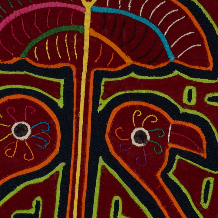 Traditional Multi-Color Duck Under Mushroom Mola