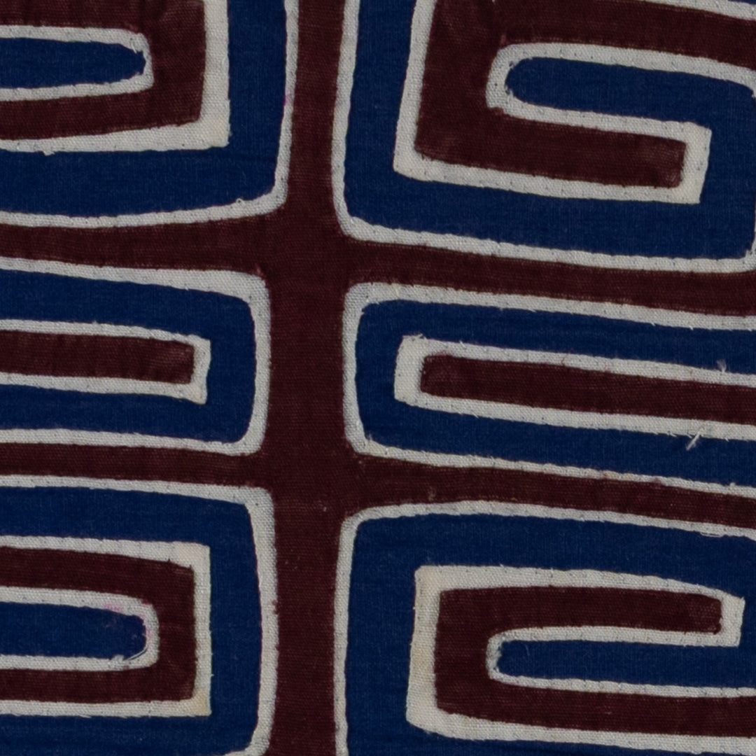 Maroon White And Blue Classic Design Mola