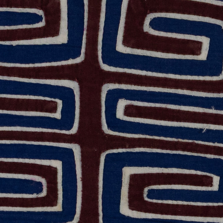 Maroon White And Blue Classic Design Mola