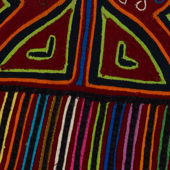 Traditional Multi-Color Duck Under Mushroom Mola