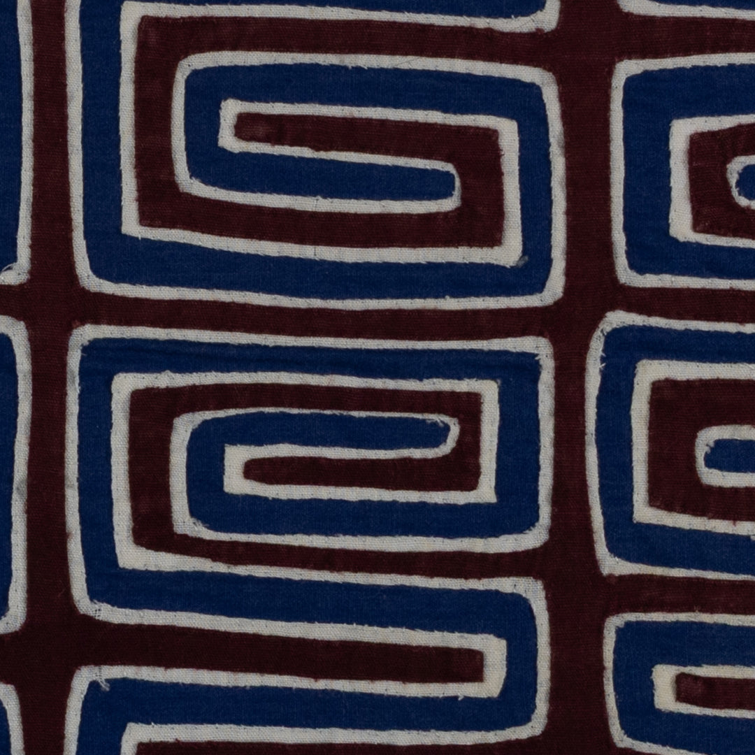 Maroon White And Blue Classic Design Mola