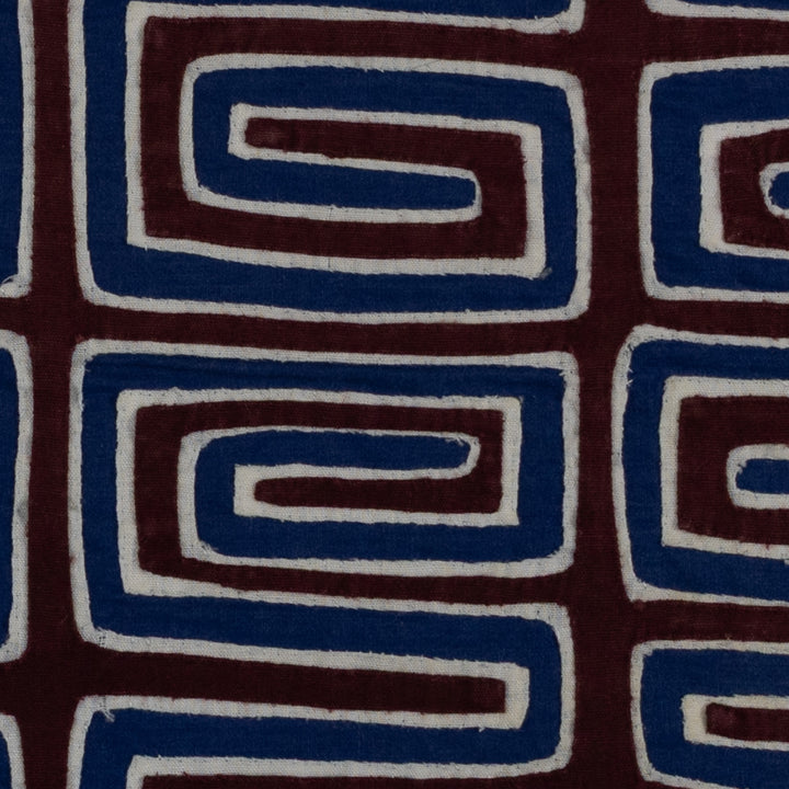 Maroon White And Blue Classic Design Mola