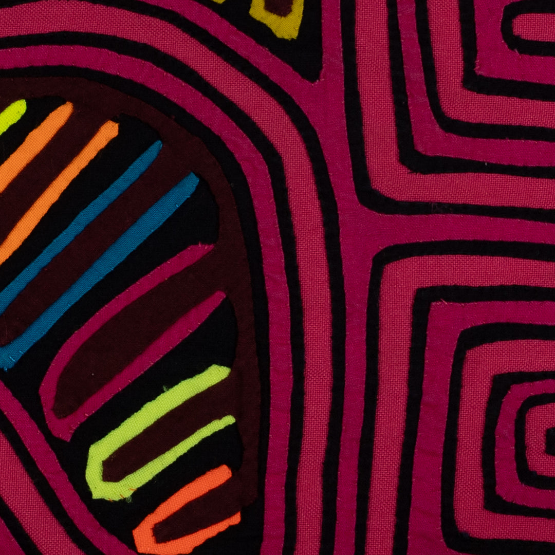 Traditional Pink Jungle Bird Mola