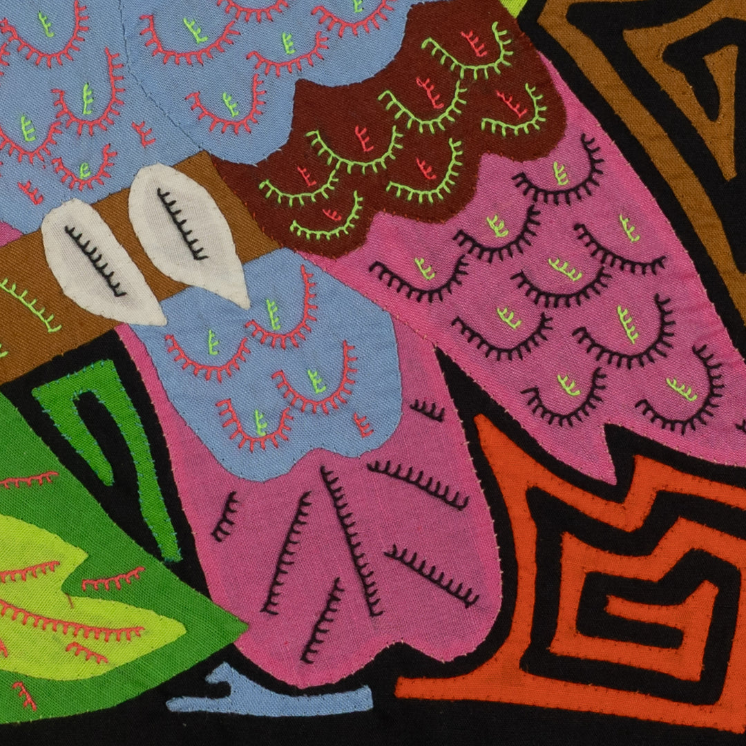 Fantasy Pink Gray And Green Toucan Parrot Bird Mola