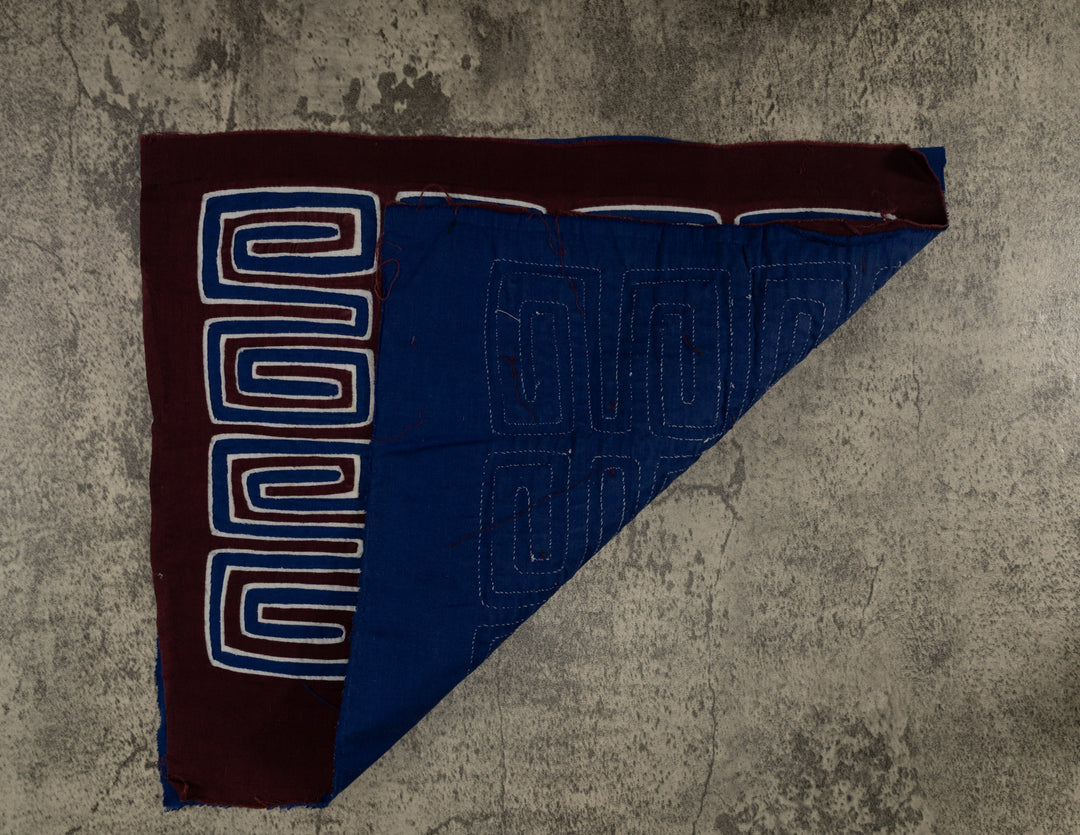 Maroon White And Blue Classic Design Mola
