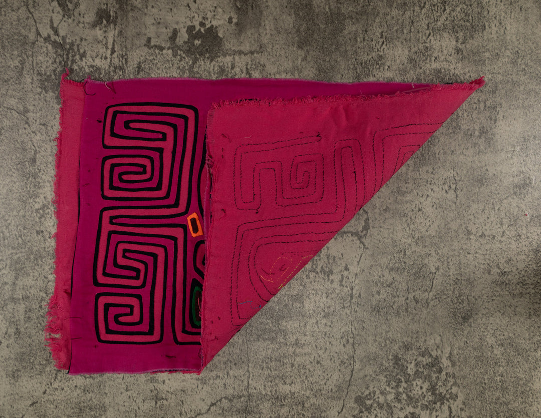 Traditional Pink Jungle Bird Mola