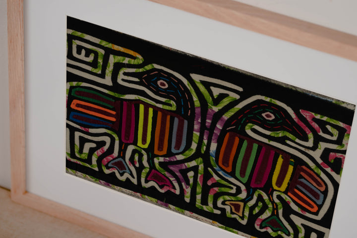 Vintage Fine Feather Goose Mola